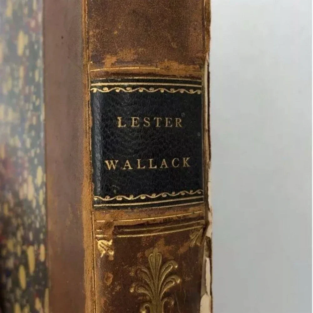 Lester Wallack Memoirs 1889 Hardcover Theater History‎ Original Book